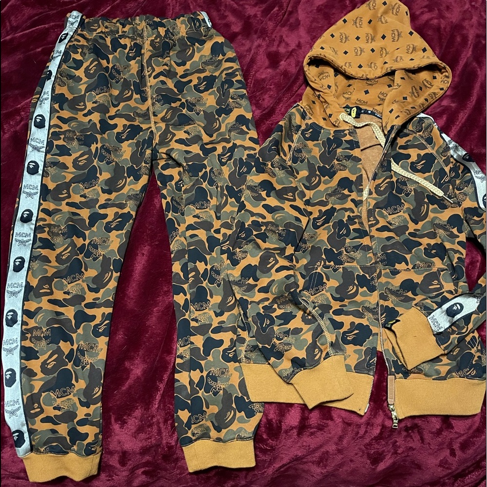 $1799 MCM x Bape Outfit